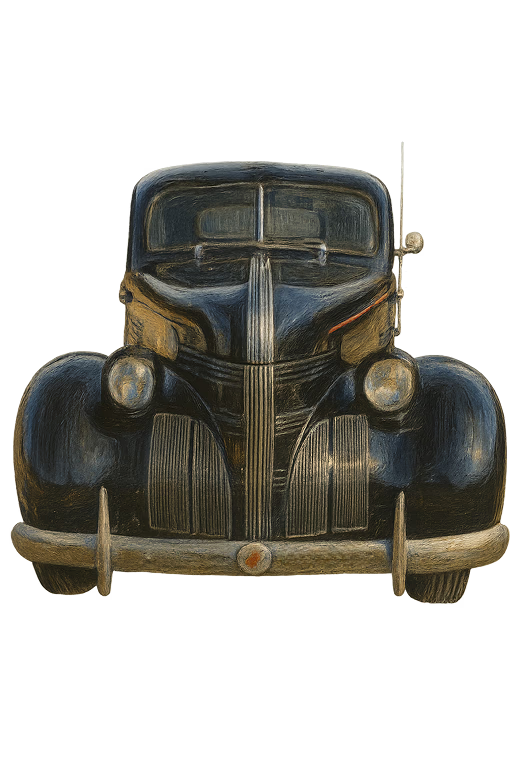 Classic Dark Vintage Car