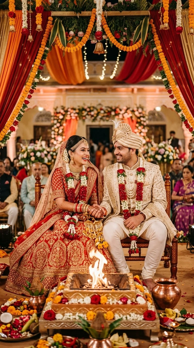 Abhishek & Kanika Royal Portrait 2