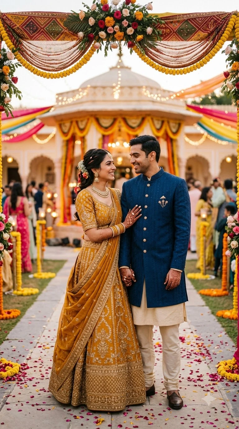 Abhishek & Kanika Royal Portrait 3